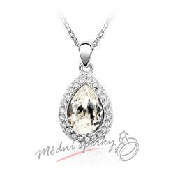 Čirá slza s krystaly Swarovski elements