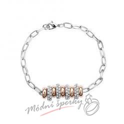 Náramek s krystaly Swarovski Elements prstýnky