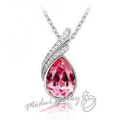 náhrdelník rose tear s krystaly SWAROVSKI ELEMENTS