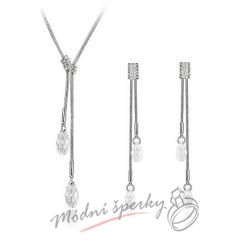 White long set – elemetns s krystaly SWAROVSKI ELEMENTS