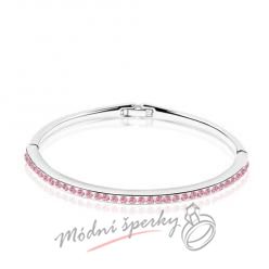 Náramek s krystaly Swarovski Elements tiny stones light rose
