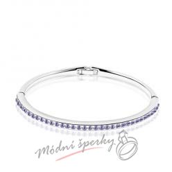 Náramek s krystaly Swarovski Elements tiny stones purple