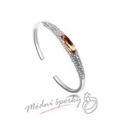 Náramek s krystaly Swarovski Elements Sparkling gold