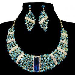 Big crystal set modrý