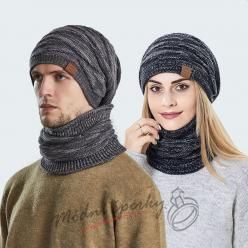 Hřejivá čepice s nákrčníkem unisex