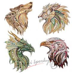 Nažehlovačky - fractal animals