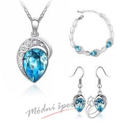 Set heart s krystaly SWAROVSKI ELEMENTS